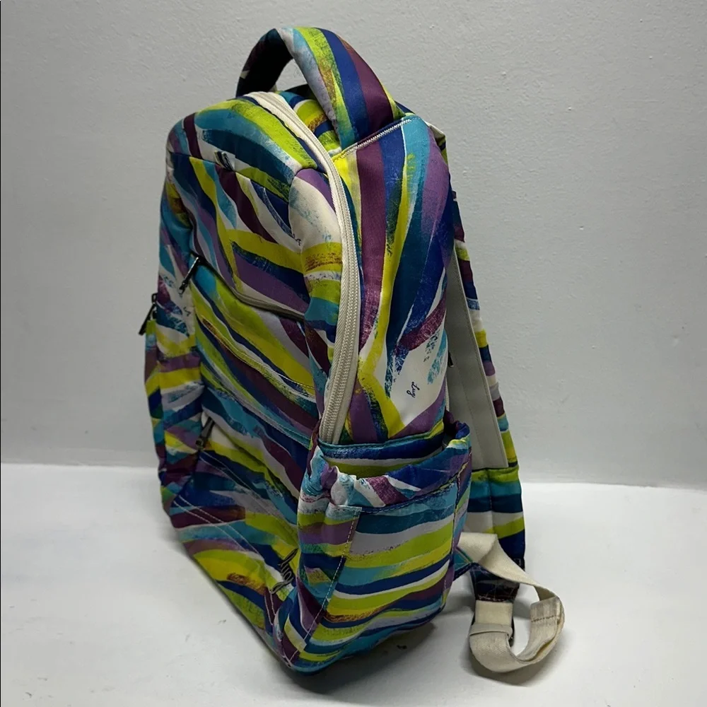 Lug Hopper Backpack Carrying School Travel Bag Colorful Stripes Brushstroke Rare